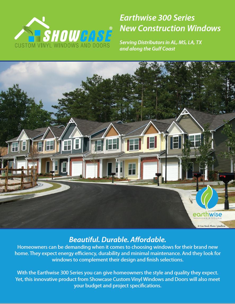 A brochure cover for a new construction project.
